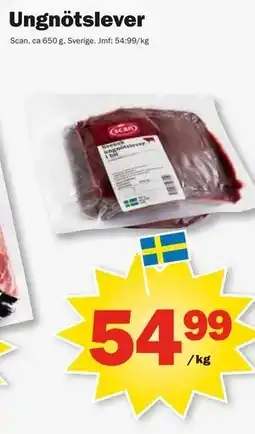 Pekås Ungnötslever erbjuda