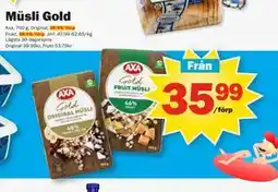 Pekås Müsli Gold erbjuda