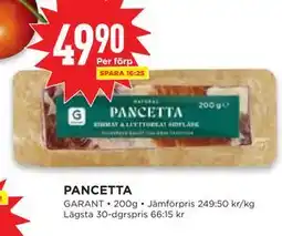 Willys PANCETTA erbjuda
