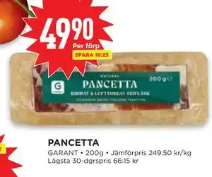 Willys PANCETTA erbjuda