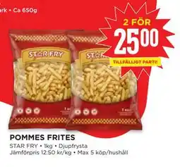 Willys POMMES FRITES erbjuda