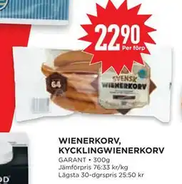 Willys Hemma WIENERKORV, KYCKLINGWIENERKORV erbjuda