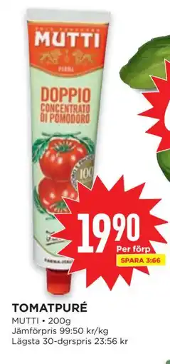 Willys TOMATPURÉ erbjuda