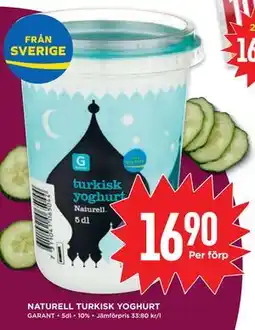 Willys NATURELL TURKISK YOGHURT erbjuda