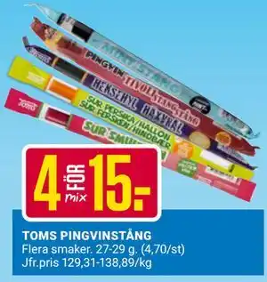 ÖoB TOMS PINGVINSTÅNG erbjuda