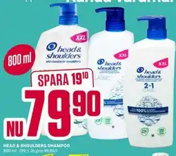 ÖoB HEAD & SHOULDERS SHAMPOO erbjuda