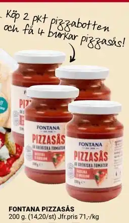 ÖoB FONTANA PIZZASÅS erbjuda
