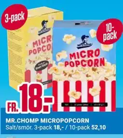 ÖoB MR.CHOMP MICROPOPCORN erbjuda