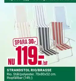 ÖoB STRANDSTOL RIO/BRASSE erbjuda