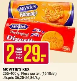 ÖoB MCVITIE’S KEX erbjuda