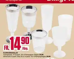 ÖoB FLERGÅNGSGLAS erbjuda