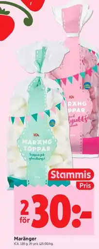 ICA Kvantum Maränger, Medlemspris erbjuda