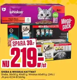 ÖoB SHEBA & WHISKAS KATTMAT erbjuda