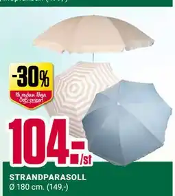 ÖoB STRANDPARASOLL erbjuda