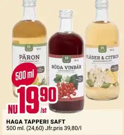 ÖoB HAGA TAPPERI SAFT erbjuda