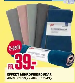 ÖoB EFFEKT MIKROFIBERDUKAR erbjuda