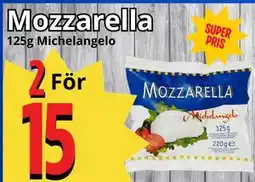 Supergrossen Mozzarella erbjuda