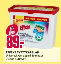 ÖoB EFFEKT TVÄTTKAPSLAR erbjuda