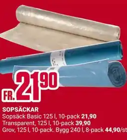 ÖoB SOPSÄCKAR erbjuda