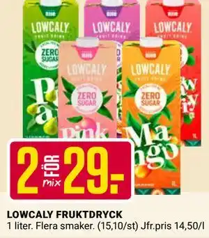 ÖoB LOWCALY FRUKTDRYCK erbjuda