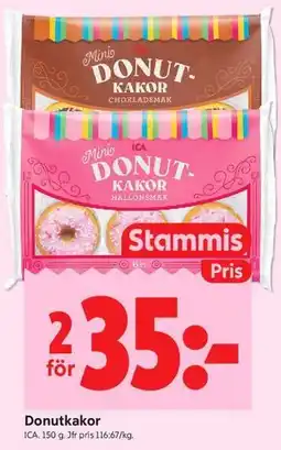 ICA Kvantum Donutkakor, Medlemspris erbjuda