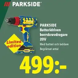 Lidl Parkside Batteridriven borrskruvdragare 20V erbjuda