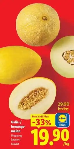 Lidl Galia-/ honungs- melon erbjuda