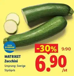 Lidl Matriket Zucchini erbjuda