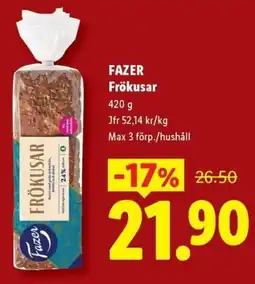 Lidl Fazer Frökusar erbjuda