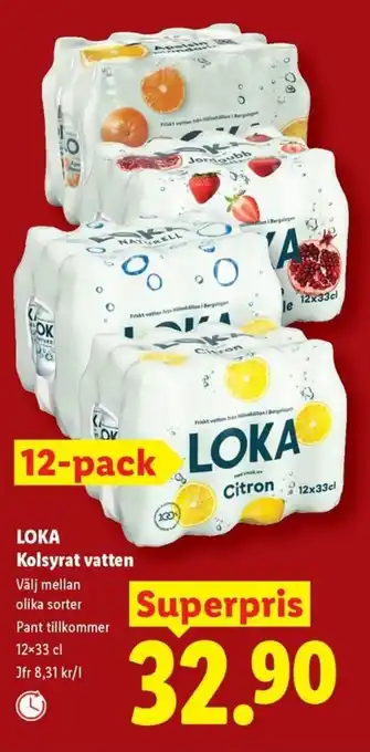 Lidl Loka Kolsyrat vatten erbjuda