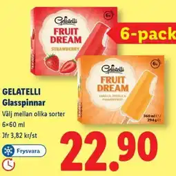 Lidl Gelatelli Glasspinnar erbjuda