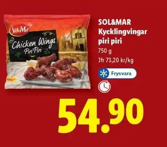 Lidl Sol&mar Kycklingvingar piri piri erbjuda