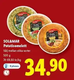 Lidl Sol&mar Potatisomelett erbjuda