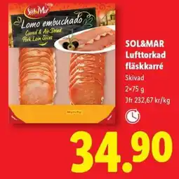 Lidl Sol&mar Lufttorkad fläskkarré erbjuda