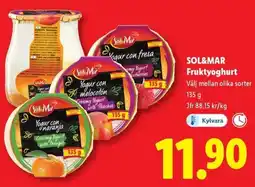 Lidl Sol&mar Fruktyoghurt erbjuda