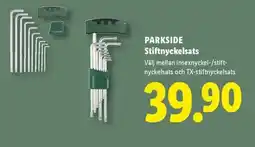 Lidl Parkside Stiftnyckelsats erbjuda