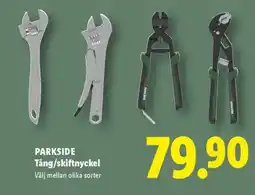 Lidl Parkside Tång/skiftnyckel erbjuda