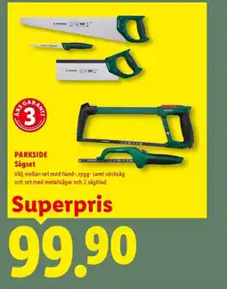 Lidl Parkside Sågset erbjuda