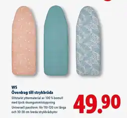 Lidl W5 Överdrag till strykbräda erbjuda