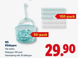 Lidl W5 Klädnypor erbjuda