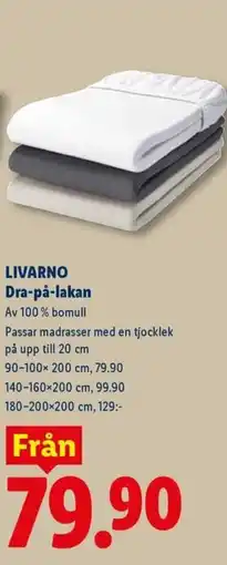 Lidl LIVARNO Dra-på-lakan erbjuda