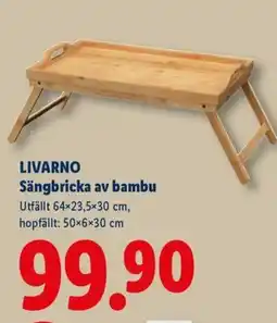 Lidl LIVARNO Sängbricka av bambu erbjuda