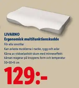 Lidl LIVARNO Ergonomisk multifunktionskudde erbjuda