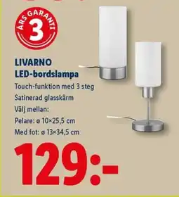 Lidl LIVARNO LED-bordslampa erbjuda