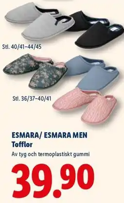 Lidl ESMARA/ESMARA MEN Tofflor erbjuda