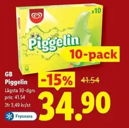 Lidl GB Piggelin erbjuda