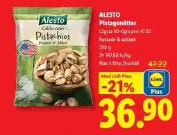 Lidl ALESTO Pistagenötter erbjuda