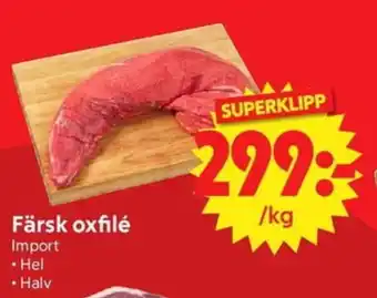 Nya Pulsen Färsk oxfilé erbjuda