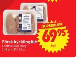 Nya Pulsen Lantkyckling Färsk kycklingfilé erbjuda