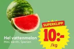 Nya Pulsen Hel vattenmelon erbjuda